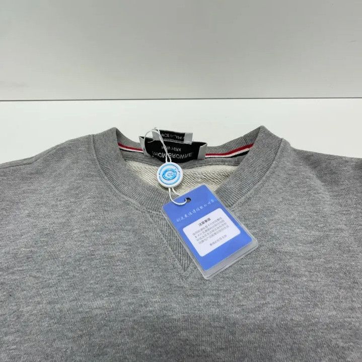 Thom Browne Thom Browne Classic Grey Sweatshirt for Men Size US S / EU 44-46 / 1 - 9 Thumbnail