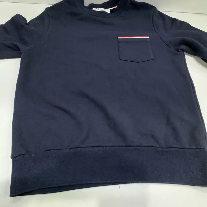 Thom Browne Thom Browne Navy Cotton Crew Neck Sweatshirt Size US S / EU 44-46 / 1 - 10 Thumbnail