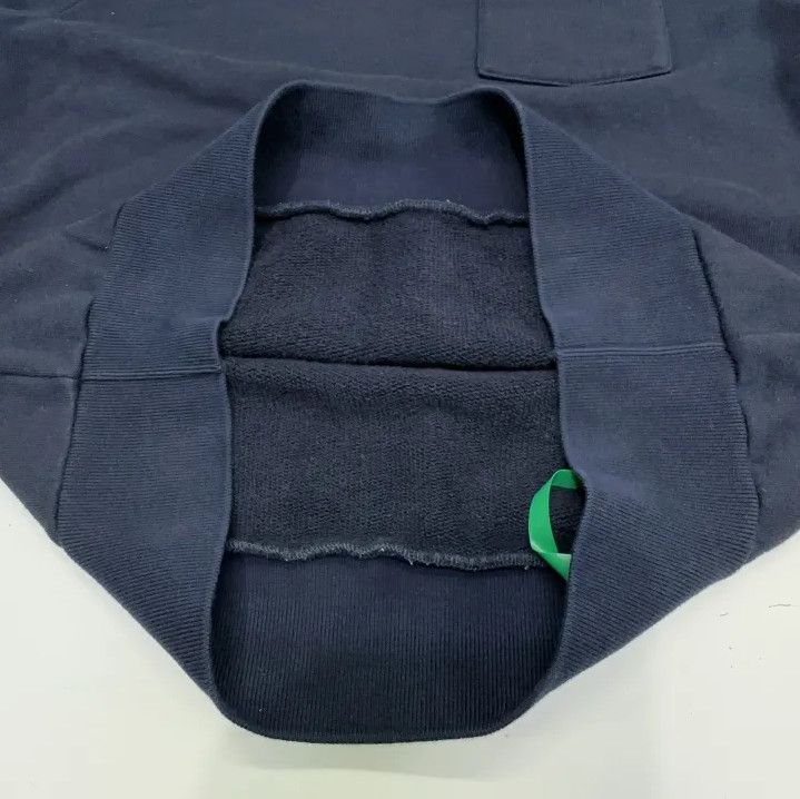 Thom Browne Thom Browne Navy Cotton Crew Neck Sweatshirt Size US S / EU 44-46 / 1 - 11 Thumbnail