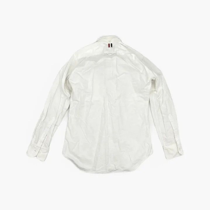 Thom Browne Thom Browne SS21 White Satin Oxford Shirt Size US S / EU 44-46 / 1 - 3 Thumbnail