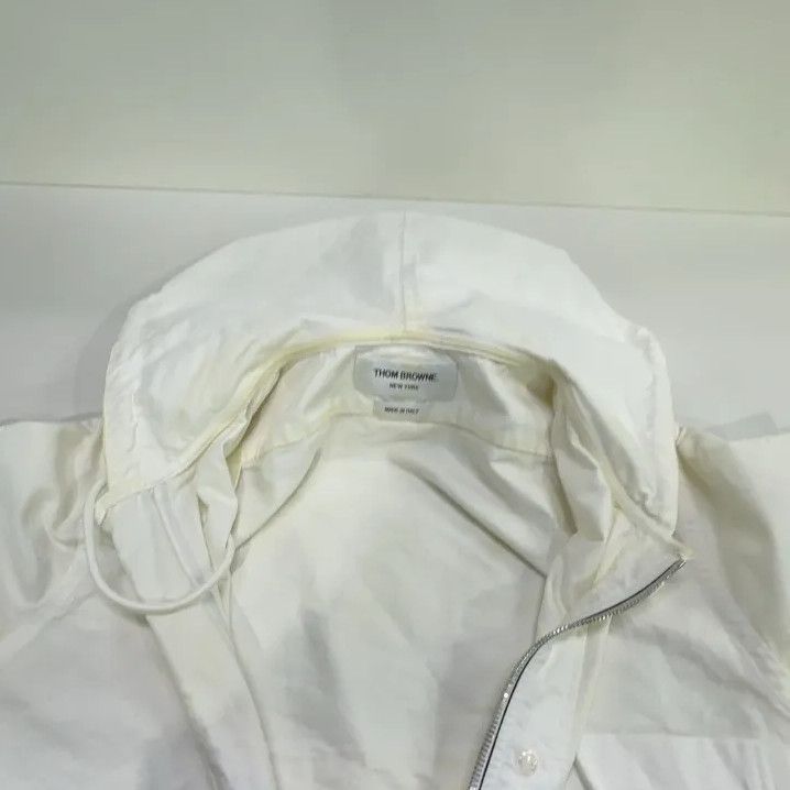 Thom Browne Thom Browne Hooded White Oxford Shirt Size US S / EU 44-46 / 1 - 12 Thumbnail
