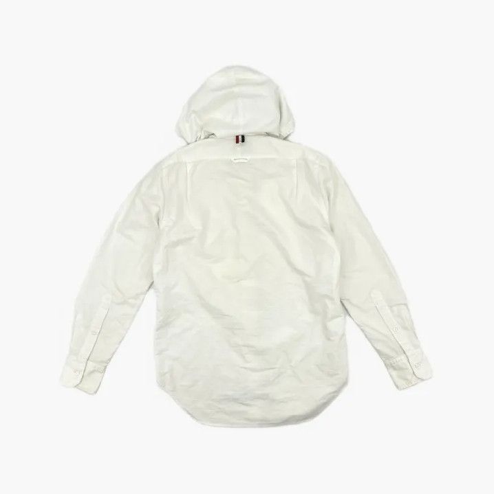 Thom Browne Thom Browne Hooded White Oxford Shirt Size US S / EU 44-46 / 1 - 3 Thumbnail