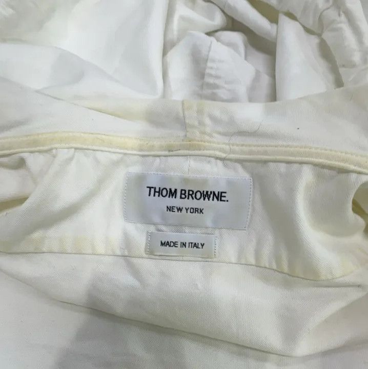 Thom Browne Thom Browne Hooded White Oxford Shirt Size US S / EU 44-46 / 1 - 7 Thumbnail