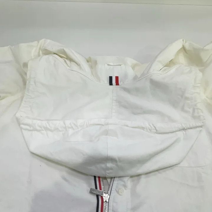 Thom Browne Thom Browne Hooded White Oxford Shirt Size US S / EU 44-46 / 1 - 11 Thumbnail