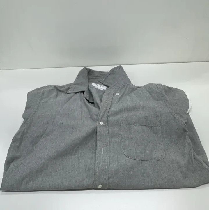 Thom Browne Thom Browne Gray Striped Long Sleeve Shirt Size US M / EU 48-50 / 2 - 11 Thumbnail