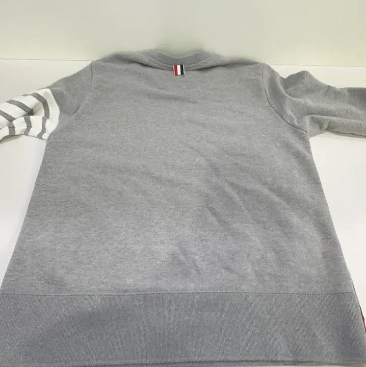 Thom Browne Thom Browne Classic Grey Crewneck Sweatshirt Size US L / EU 52-54 / 3 - 12 Thumbnail