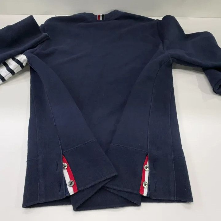 Thom Browne Thom Browne Classic Navy Sweatshirt with Stripes Size US L / EU 52-54 / 3 - 15 Thumbnail