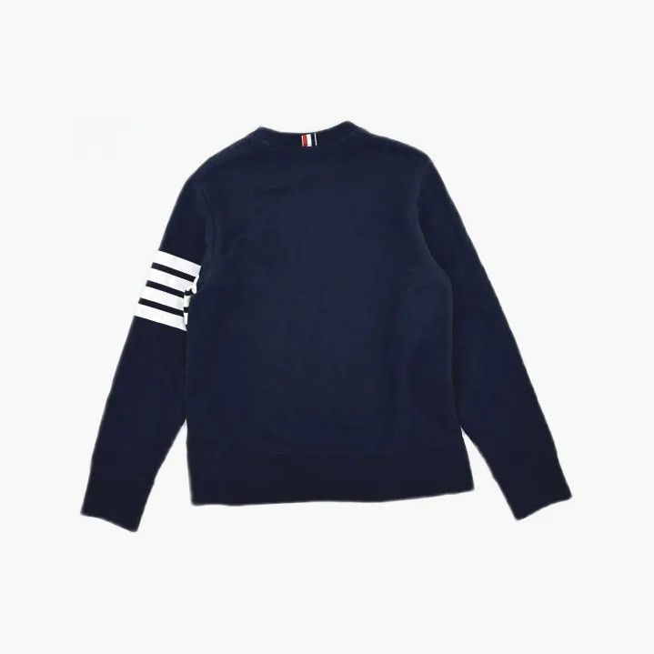 Thom Browne Thom Browne Classic Navy Sweatshirt with Stripes Size US L / EU 52-54 / 3 - 3 Thumbnail