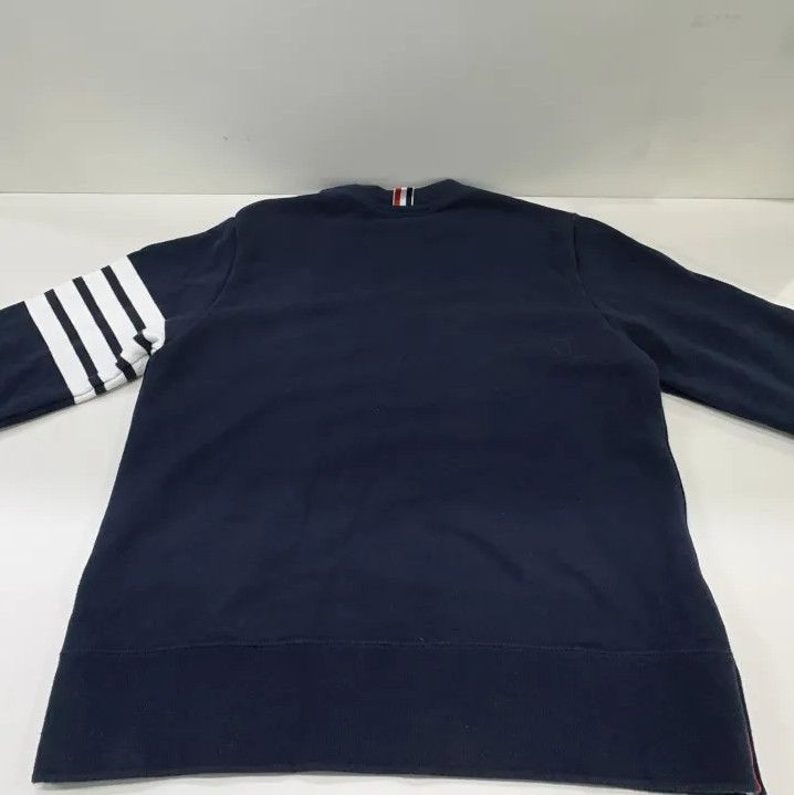 Thom Browne Thom Browne Classic Navy Sweatshirt with Stripes Size US L / EU 52-54 / 3 - 13 Thumbnail