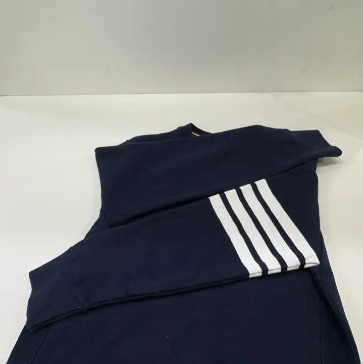 Thom Browne Thom Browne Classic Navy Sweatshirt with Stripes Size US L / EU 52-54 / 3 - 11 Thumbnail