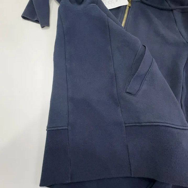 Thom Browne Thom Browne Classic Hooded Zip Jacket in Navy Size US S / EU 44-46 / 1 - 13 Thumbnail