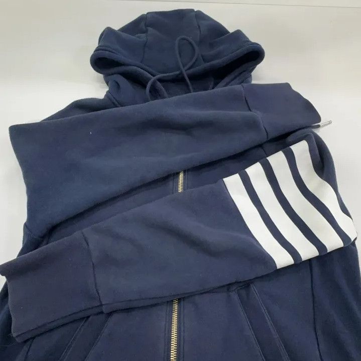 Thom Browne Thom Browne Classic Hooded Zip Jacket in Navy Size US S / EU 44-46 / 1 - 10 Thumbnail