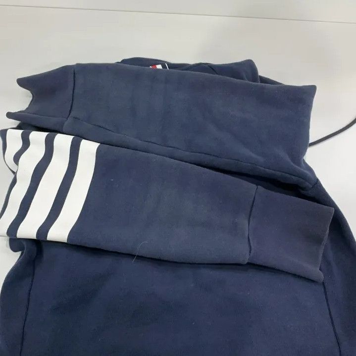 Thom Browne Thom Browne Classic Hooded Zip Jacket in Navy Size US S / EU 44-46 / 1 - 16 Thumbnail
