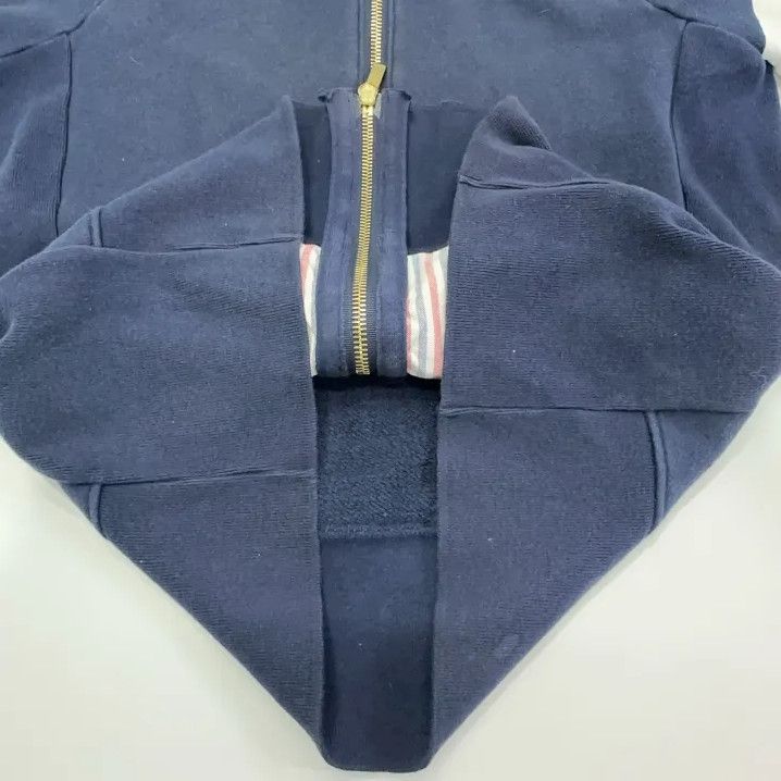 Thom Browne Thom Browne Classic Hooded Zip Jacket in Navy Size US S / EU 44-46 / 1 - 12 Thumbnail