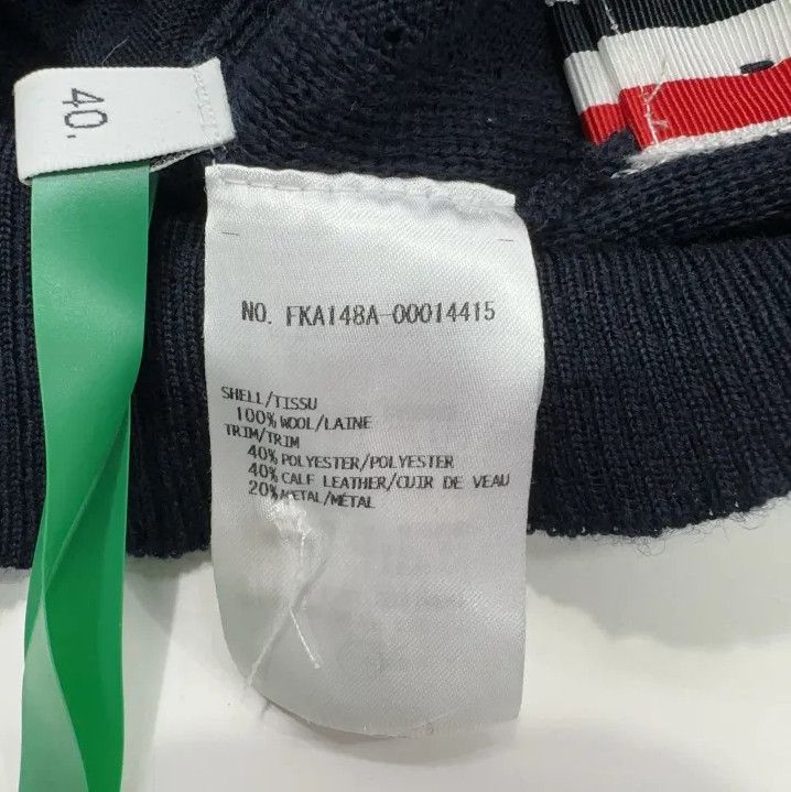 Thom Browne Thom Browne Navy Long Sleeve Cashmere Sweater Size US M / EU 48-50 / 2 - 6 Thumbnail