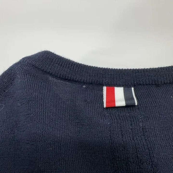 Thom Browne Thom Browne Navy Long Sleeve Cashmere Sweater Size US M / EU 48-50 / 2 - 7 Thumbnail