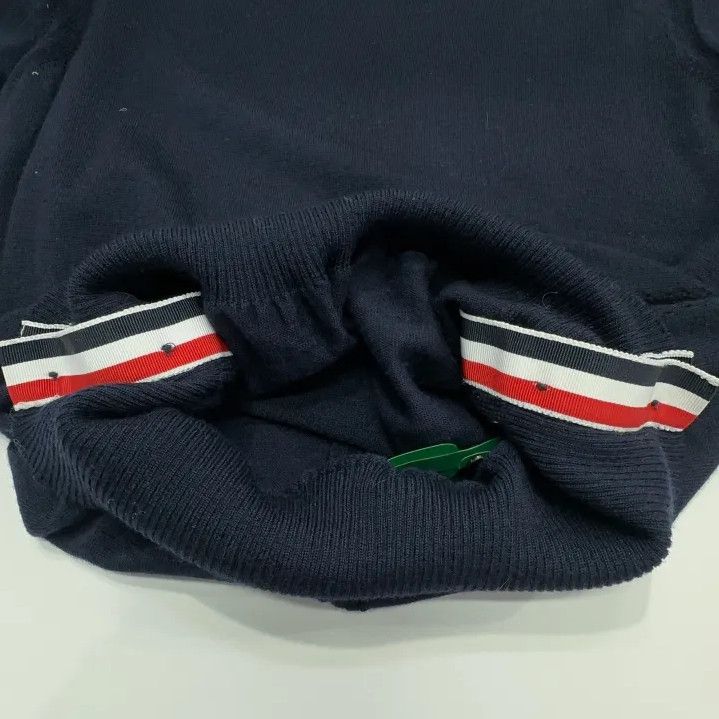 Thom Browne Thom Browne Navy Long Sleeve Cashmere Sweater Size US M / EU 48-50 / 2 - 11 Thumbnail