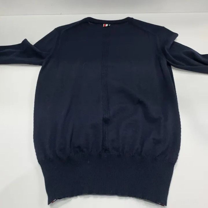 Thom Browne Thom Browne Navy Long Sleeve Cashmere Sweater Size US M / EU 48-50 / 2 - 13 Thumbnail