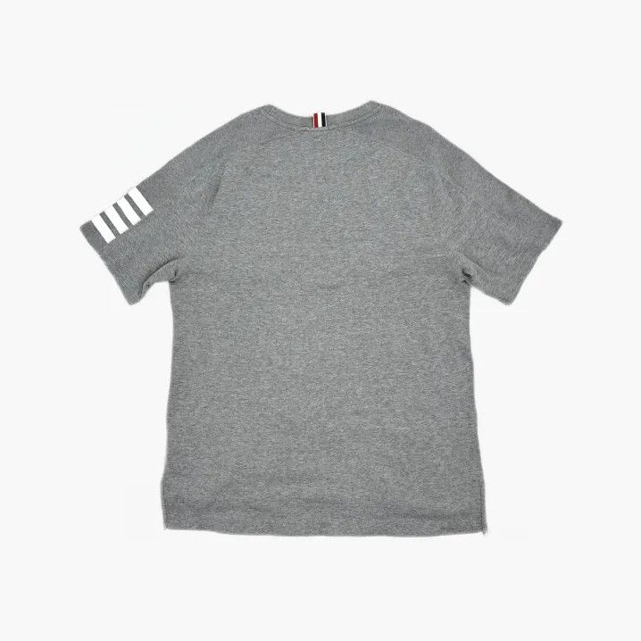 Thom Browne Thom Browne Gray Striped Crewneck Short Sleeve T-Shirt Size US S / EU 44-46 / 1 - 3 Thumbnail