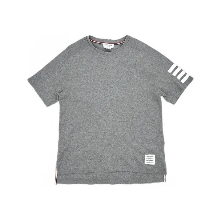 Thom Browne Thom Browne Gray Striped Crewneck Short Sleeve T-Shirt Size US S / EU 44-46 / 1 - 2 Thumbnail