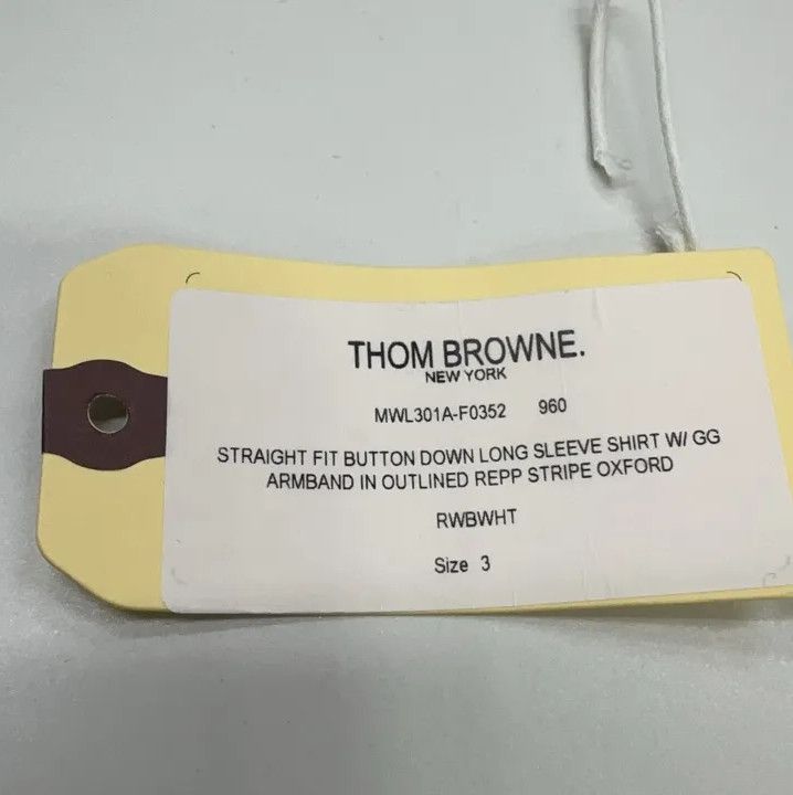 Thom Browne Thom Browne Striped Long Sleeve Button-Up Shirt Size US M / EU 48-50 / 2 - 3 Thumbnail