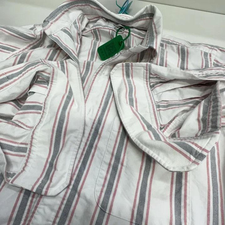 Thom Browne Thom Browne Striped Long Sleeve Button-Up Shirt Size US M / EU 48-50 / 2 - 5 Thumbnail
