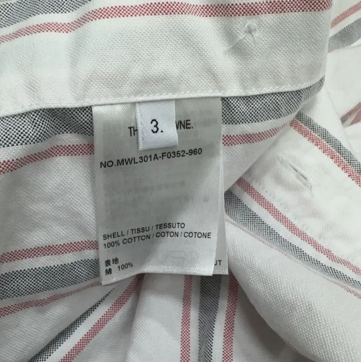 Thom Browne Thom Browne Striped Long Sleeve Button-Up Shirt Size US M / EU 48-50 / 2 - 2 Thumbnail