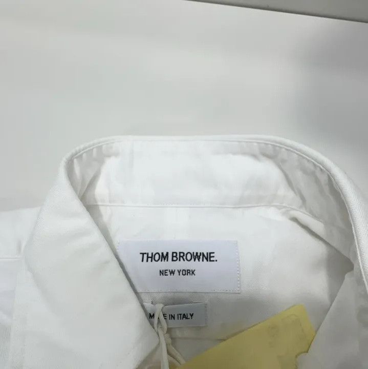 Thom Browne Thom Browne Striped White Button-Up Shirt for Men Size US M / EU 48-50 / 2 - 6 Thumbnail