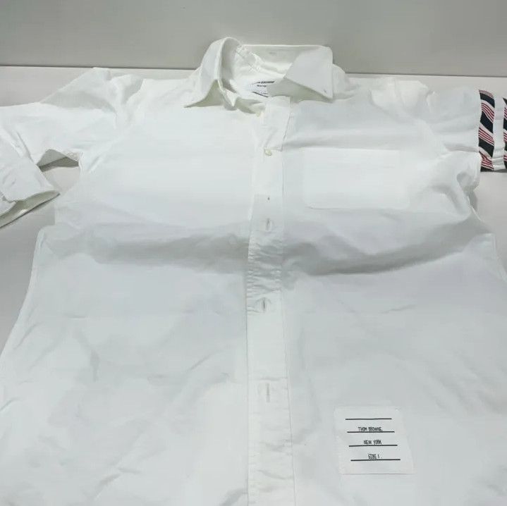 Thom Browne Thom Browne Striped Long Sleeve Shirt for Men Size US S / EU 44-46 / 1 - 9 Thumbnail