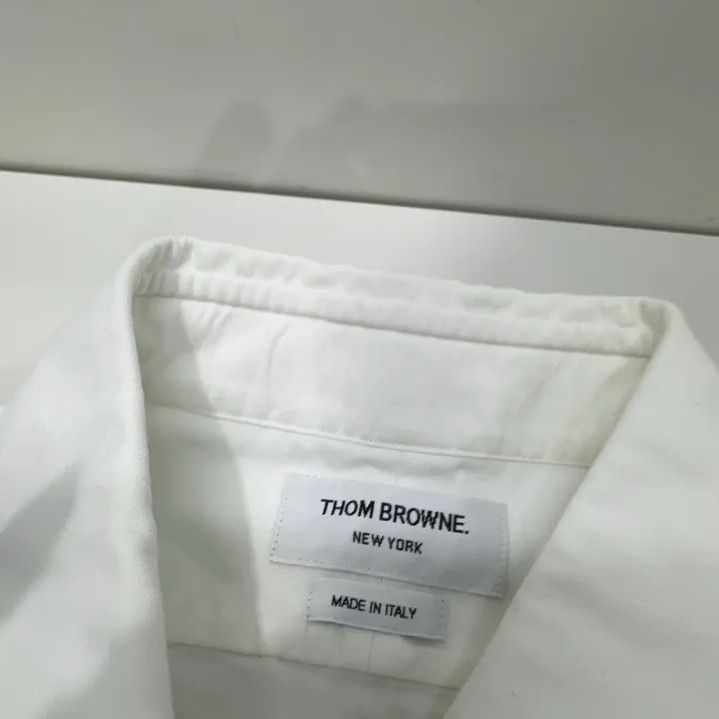 Thom Browne Thom Browne Striped Long Sleeve Shirt for Men Size US S / EU 44-46 / 1 - 6 Thumbnail