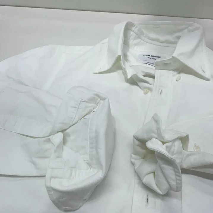 Thom Browne Thom Browne Striped Long Sleeve Shirt for Men Size US S / EU 44-46 / 1 - 10 Thumbnail