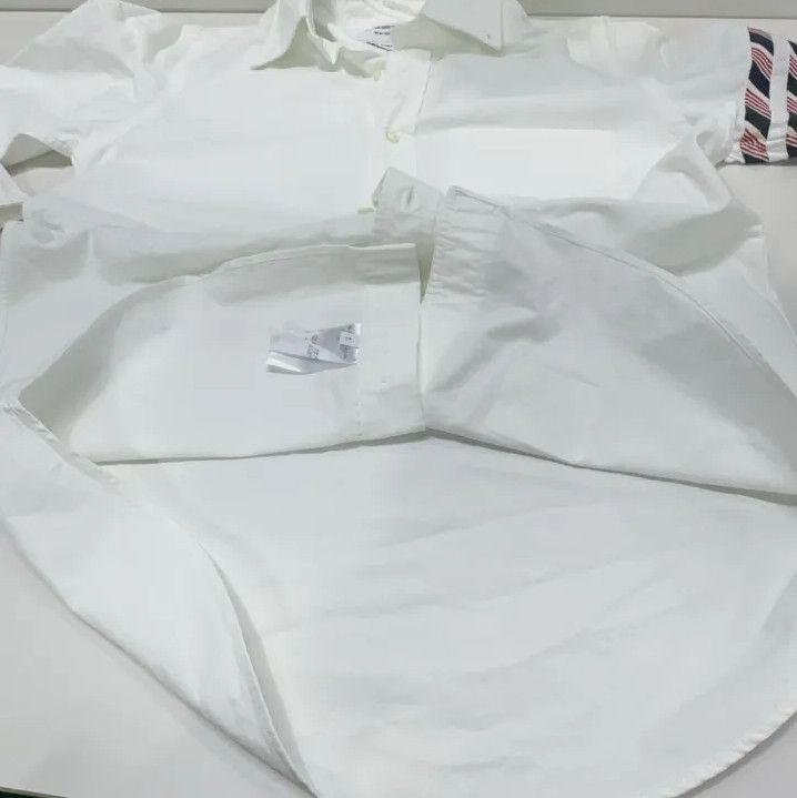 Thom Browne Thom Browne Striped Long Sleeve Shirt for Men Size US S / EU 44-46 / 1 - 8 Thumbnail