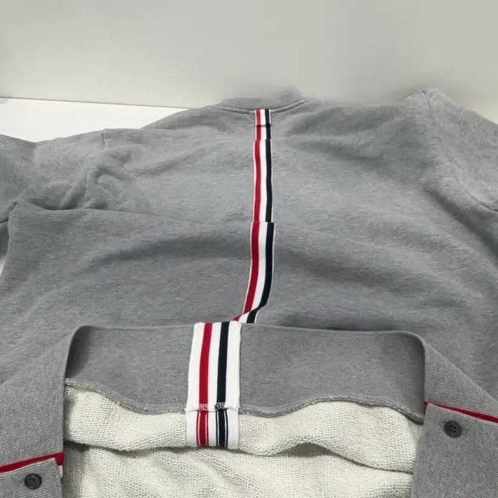 Thom Browne Thom Browne Gray Long Sleeve Sweatshirt for Men Size US M / EU 48-50 / 2 - 11 Thumbnail