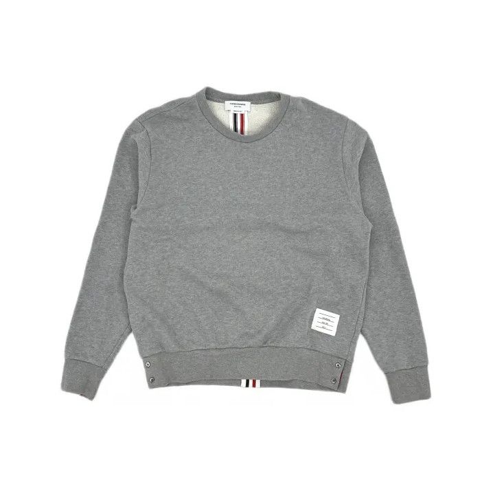 Thom Browne Thom Browne Gray Long Sleeve Sweatshirt for Men Size US M / EU 48-50 / 2 - 2 Thumbnail
