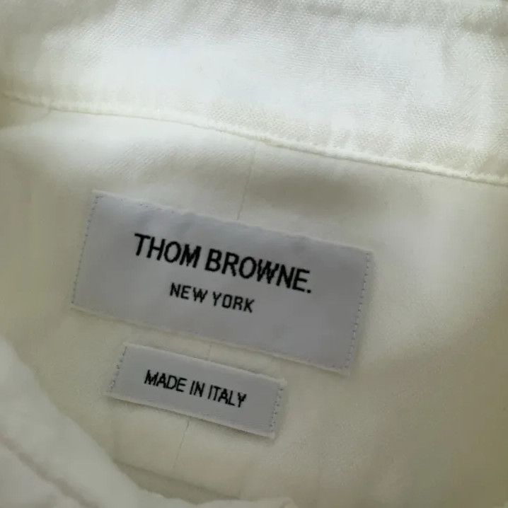 Thom Browne Thom Browne Striped Button-Up Long Sleeve Shirt Size US M / EU 48-50 / 2 - 6 Thumbnail