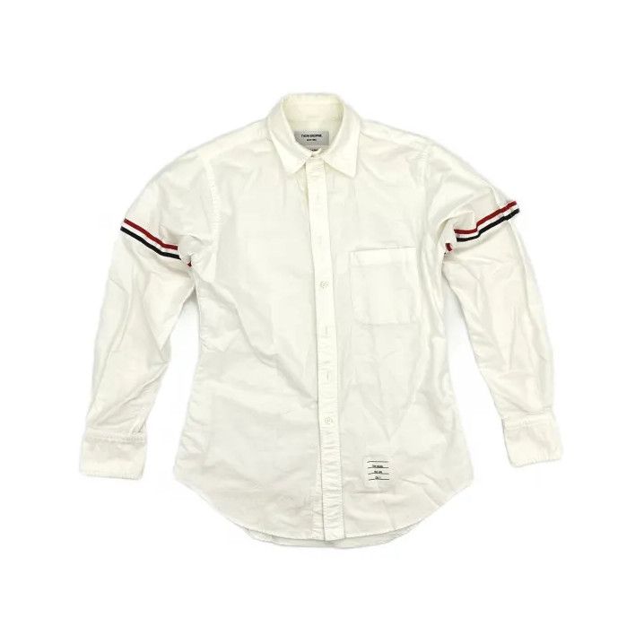 Thom Browne Thom Browne Striped Button-Up Long Sleeve Shirt Size US M / EU 48-50 / 2 - 2 Thumbnail