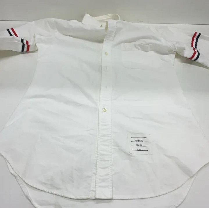 Thom Browne Thom Browne Striped Button-Up Long Sleeve Shirt Size US M / EU 48-50 / 2 - 9 Thumbnail