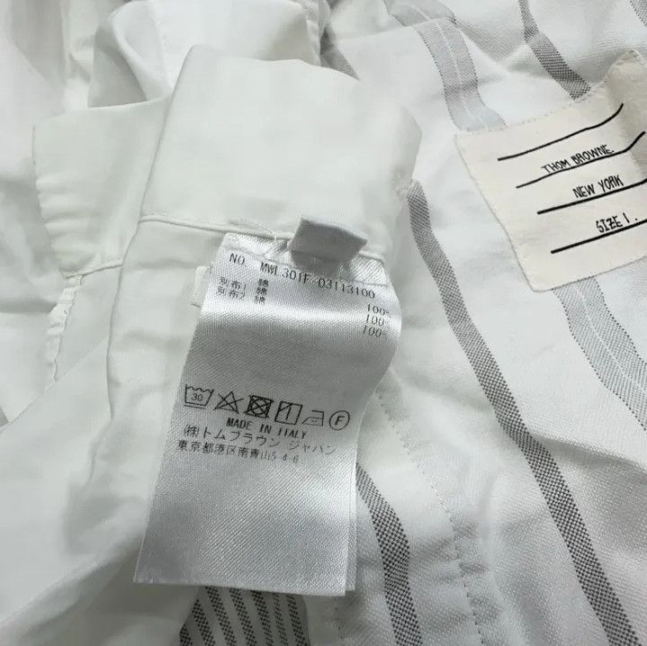 Thom Browne Thom Browne Striped Long Sleeve Shirt for Men Size US S / EU 44-46 / 1 - 7 Thumbnail