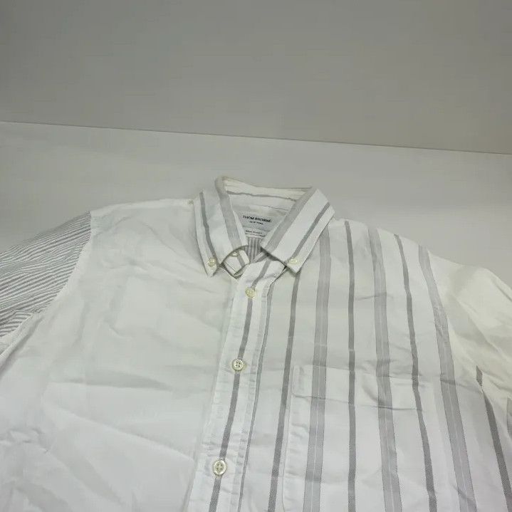 Thom Browne Thom Browne Striped Long Sleeve Shirt for Men Size US S / EU 44-46 / 1 - 10 Thumbnail