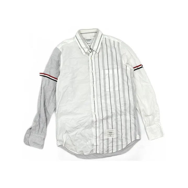 Thom Browne Thom Browne Striped Long Sleeve Shirt for Men Size US S / EU 44-46 / 1 - 2 Thumbnail