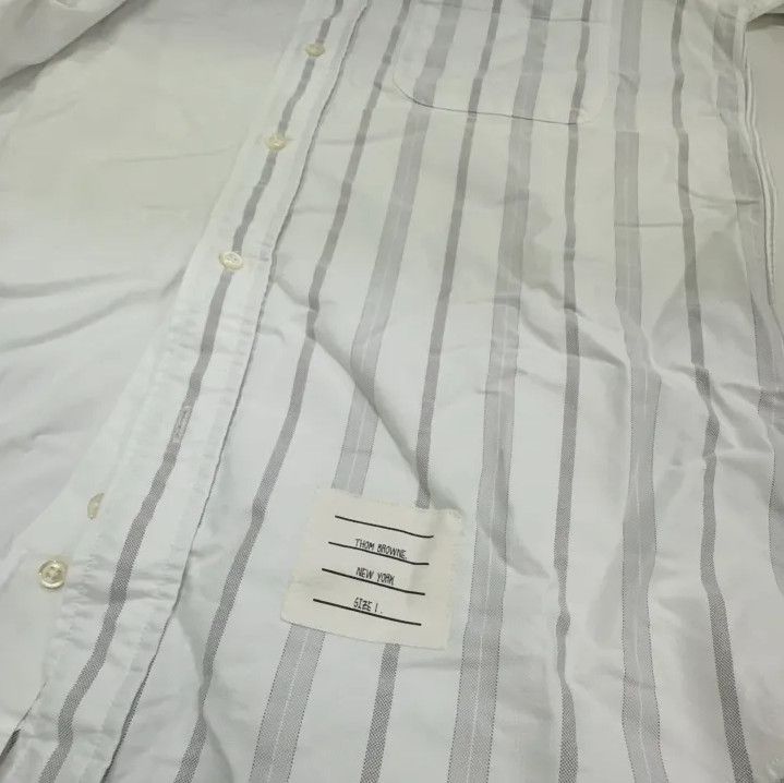 Thom Browne Thom Browne Striped Long Sleeve Shirt for Men Size US S / EU 44-46 / 1 - 11 Thumbnail