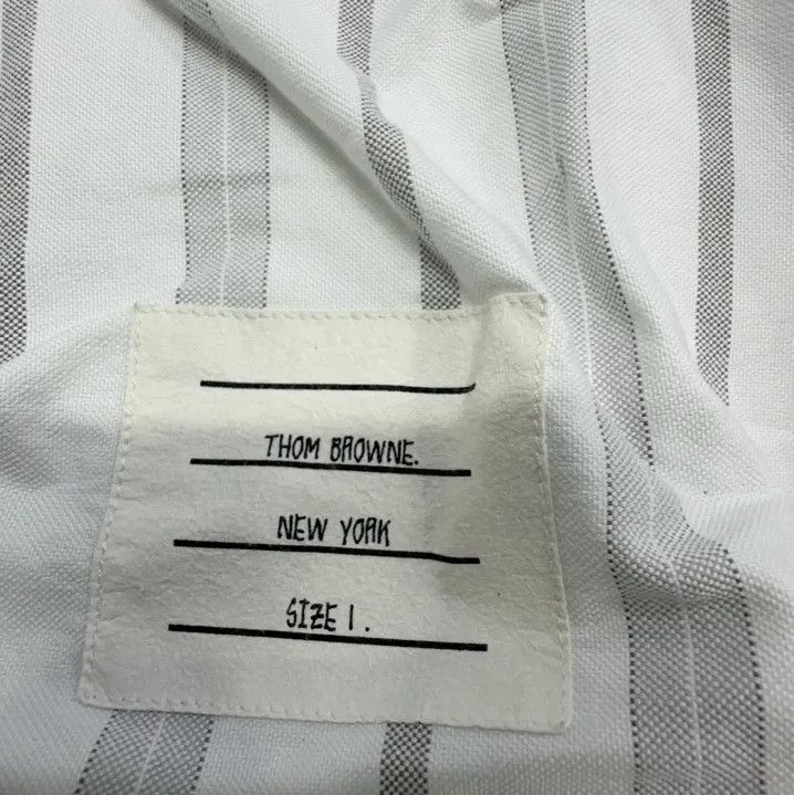 Thom Browne Thom Browne Striped Long Sleeve Shirt for Men Size US S / EU 44-46 / 1 - 4 Thumbnail