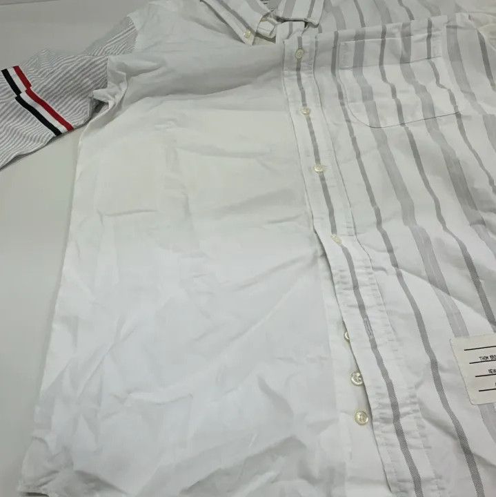 Thom Browne Thom Browne Striped Long Sleeve Shirt for Men Size US S / EU 44-46 / 1 - 12 Thumbnail