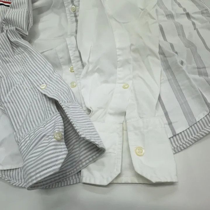 Thom Browne Thom Browne Striped Long Sleeve Shirt for Men Size US S / EU 44-46 / 1 - 16 Thumbnail