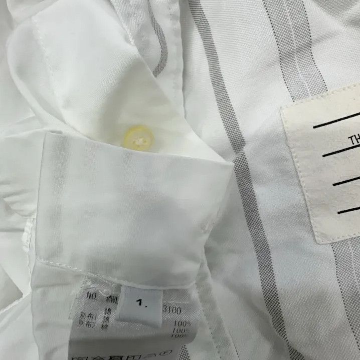 Thom Browne Thom Browne Striped Long Sleeve Shirt for Men Size US S / EU 44-46 / 1 - 6 Thumbnail