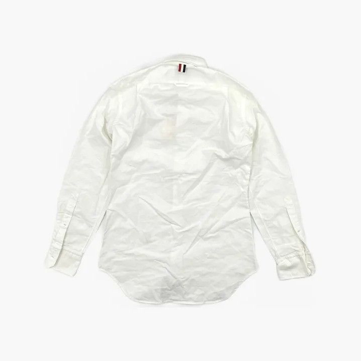 Thom Browne Thom Browne White Long Sleeve Oxford Shirt Size US S / EU 44-46 / 1 - 3 Thumbnail