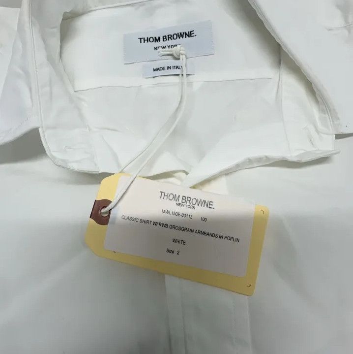 Thom Browne Thom Browne Classic Striped Long Sleeve Shirt Size US S / EU 44-46 / 1 - 5 Thumbnail