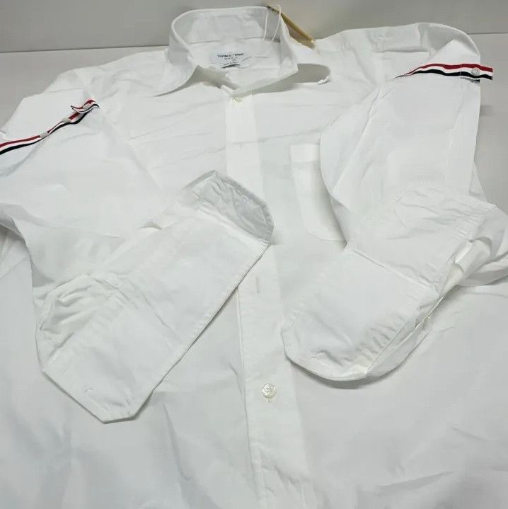 Thom Browne Thom Browne Classic Striped Long Sleeve Shirt Size US S / EU 44-46 / 1 - 12 Thumbnail