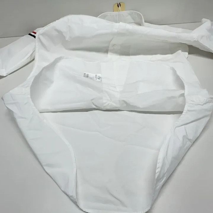 Thom Browne Thom Browne Classic Striped Long Sleeve Shirt Size US S / EU 44-46 / 1 - 10 Thumbnail