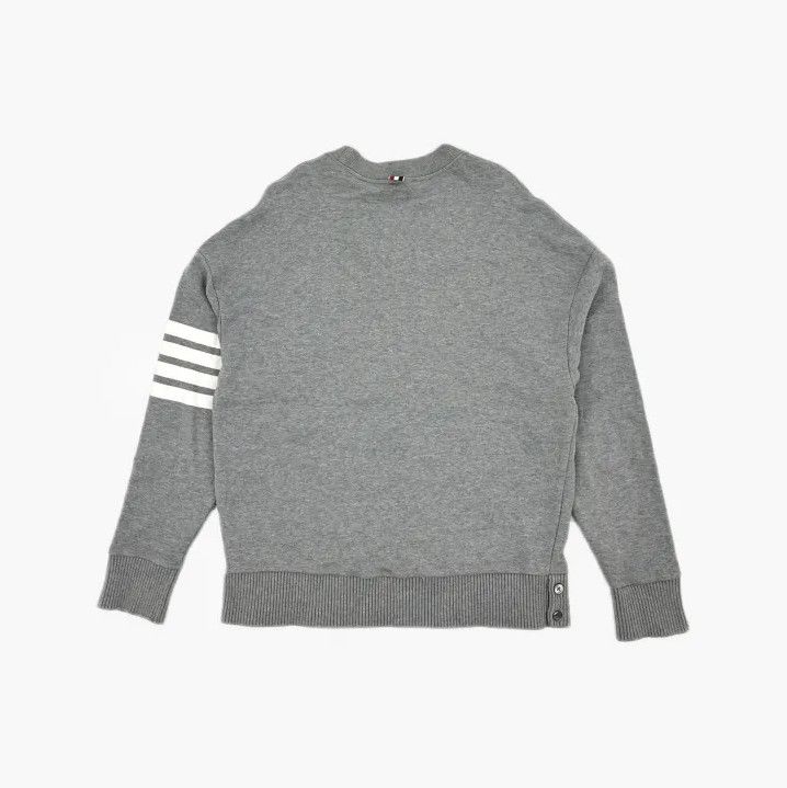 Thom Browne Thom Browne Classic Grey Long Sleeve Sweatshirt Size US S / EU 44-46 / 1 - 3 Thumbnail